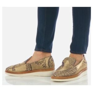 Free People Snake Eyes Metallic Loafers
